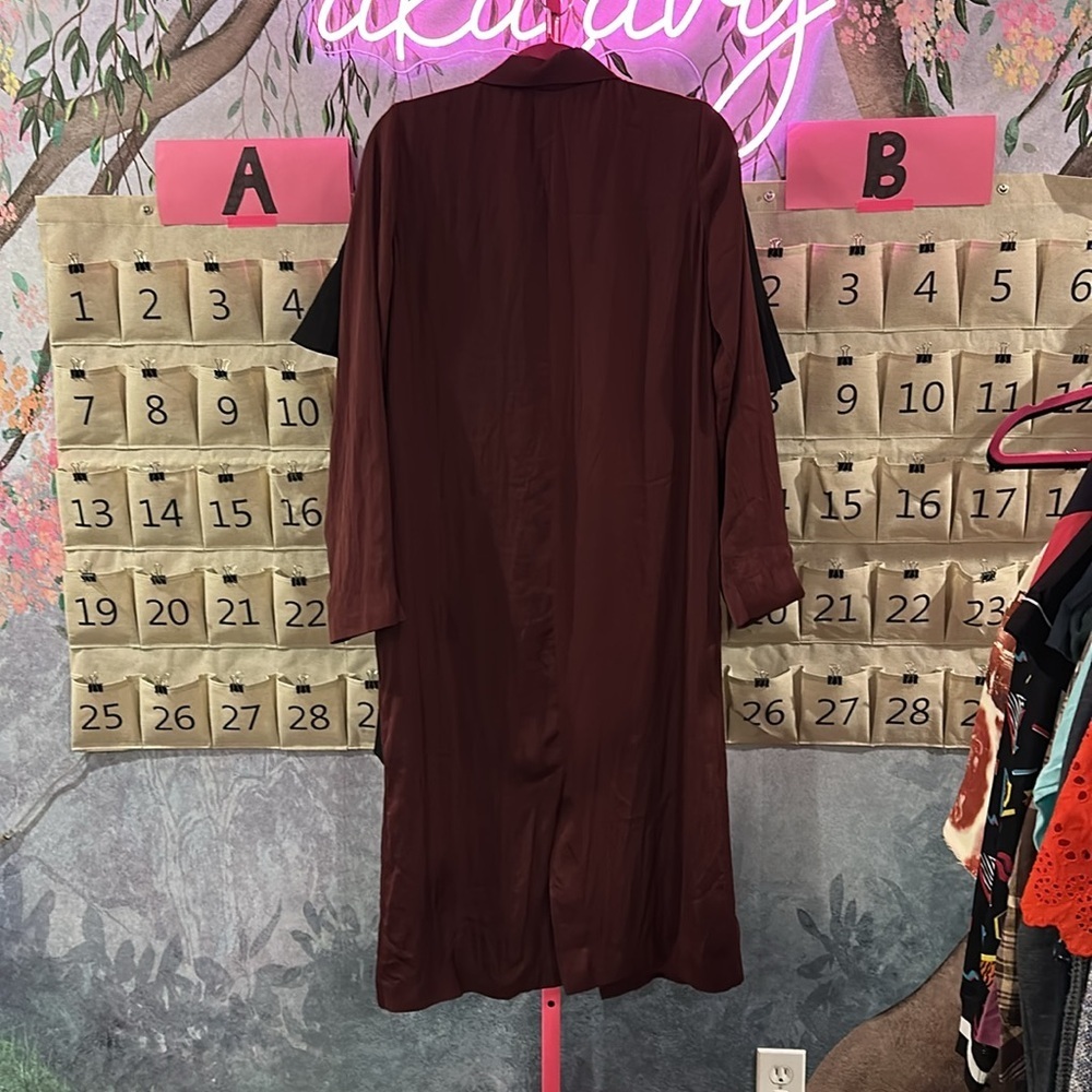 Lovers + Friends LOVERS AND FRIENDS Jackson Duster in Wine - Picture 4 of 6